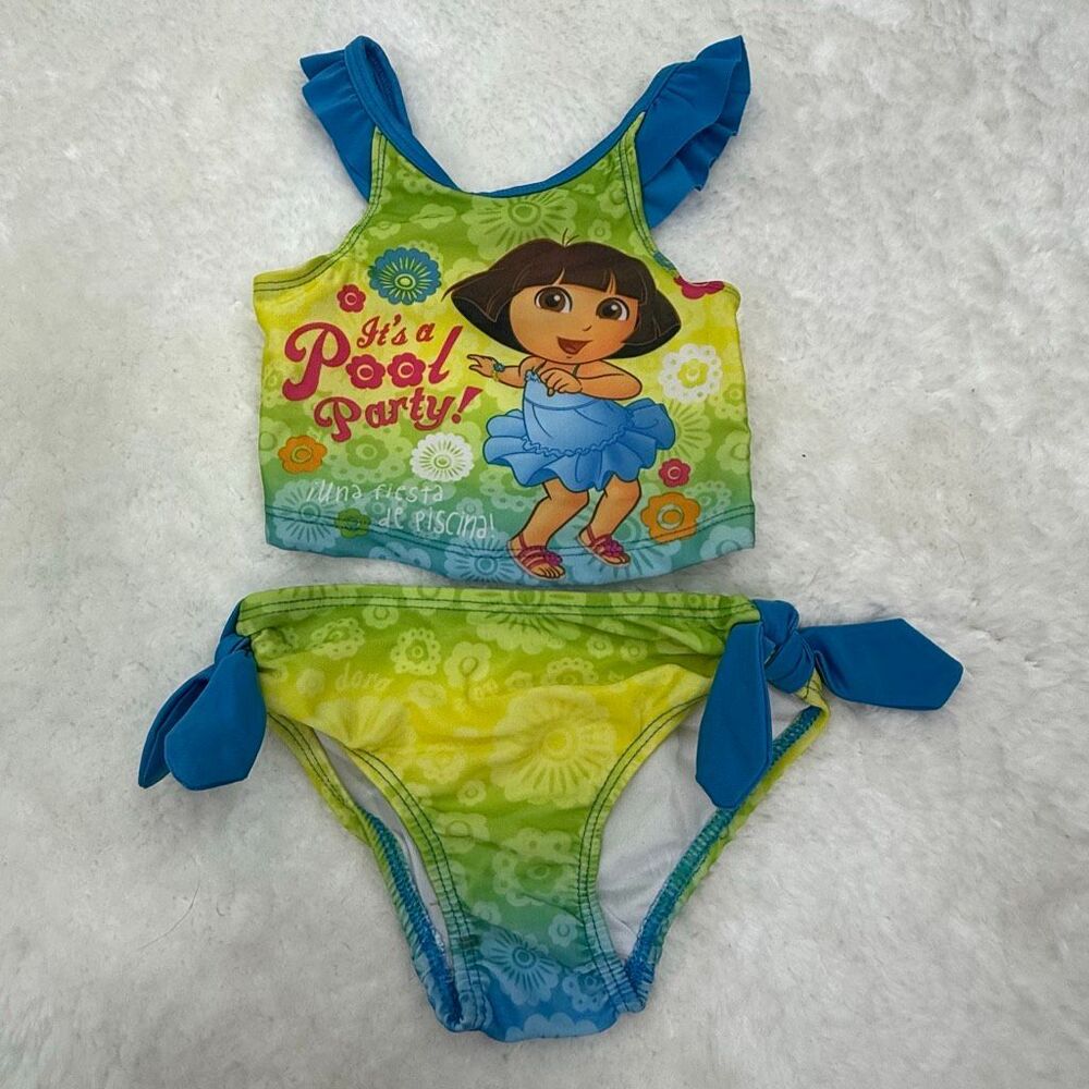 Nickelodeon Dora the Explorer Toddler Bikini 2010s Size 2T